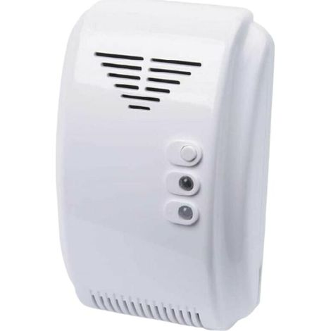 Détecteur de gaz 12 V, alarme, propane, butane, GPL, camping-car, fourgonnette, blanc (1/3)