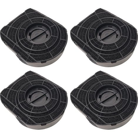Lot de quatre Filtres charbon type 200 200X180X28 mm