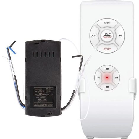 Kit de TéléCommande Universel Intelligent pour Ventilateur de Plafond, Bouton de Commande séparé, Bip, Facile à Installer, avec Gamme (1/5)