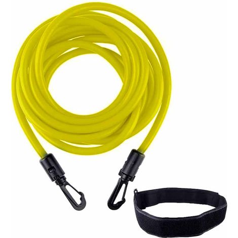 Ceinture De Natation Statique - Corde Élastique Résistante Pour Entraînement En Place - Pour Piscine Intérieure Ou Extérieure - 1 Pièce (1/5)