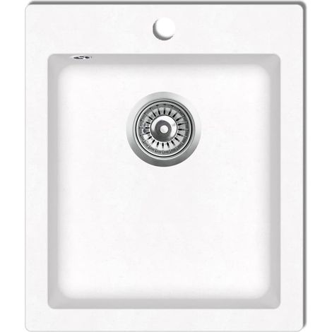 Évier de cuisine granite blanc crème (1/3)