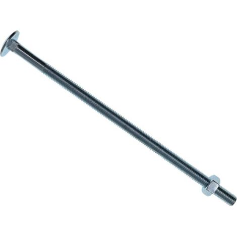 METALMATE Cup Square Hex Bolt & Nut Zp M8 x 180mm Box 10
