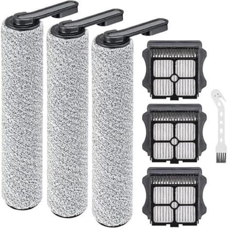 Accessoires pour aspirateur Tineco Floor ONE S5/S5 Pro – 3 rouleaux de brosse – 3 filtres HEPA haute performance – Lavables et réutilisables (1/4)