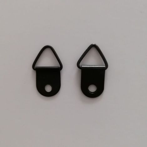 Cadre Photo suspendu, 50 pièces, sans perçage, anneau métallique, cadre de fixation, cadre Photo, fixation de miroir, décoration murale (noir) (1/4)