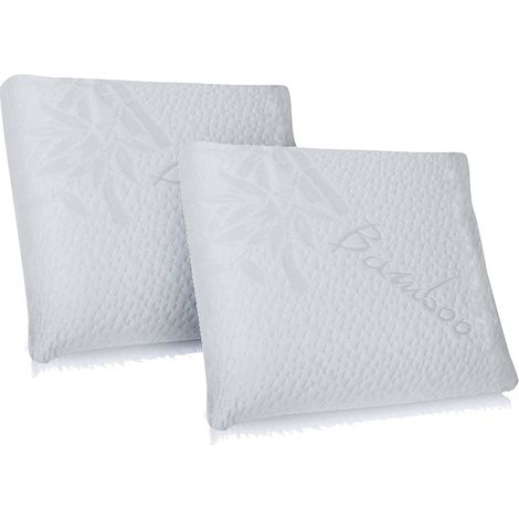 Oreiller 60x60 cm à mémoire de forme Bio Airy - Lot de 2 (1/5)