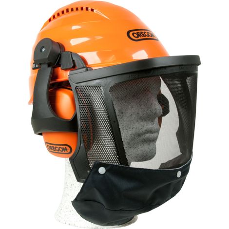 Oregon Forsthelm / Schutzhelm mit Visier und Gehörschutz Waipoua Orange (1/5)