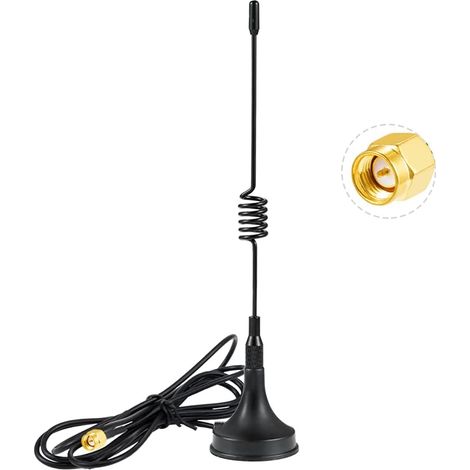 433-MHz-Antenne – 1 Stück – Magnetfuß – 3 dBi Gewinn – 3 m SMA-Steckerkabel – Für Hausautomation (1/5)