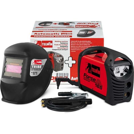 Saldatrice inverter FORCE 165 230V ACX con accessori e maschera LCD 815863 TELWIN (1/5)