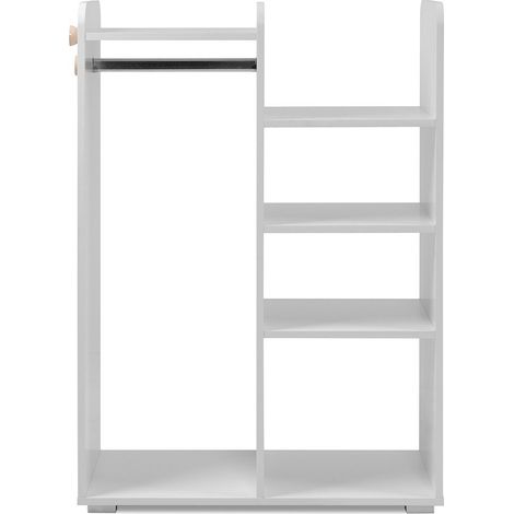 CALICOSY - Penderie enfant blanche H110 cm - LALA (1/5)