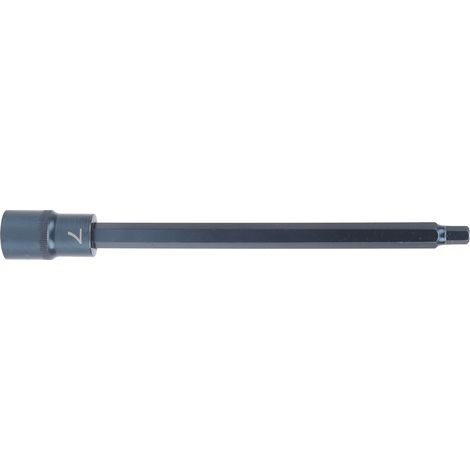 Steckschlüssel-Bit, Sechskant 1/2 Zoll, Vierkant-Schnittstelle, Schnellspanner, S2-Legierungsstahl, brünierte Hardware (1/5)