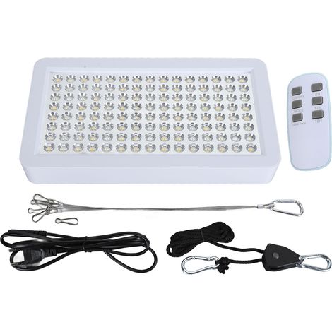 Lampe de croissance LED à spectre complet, 3 modes, minuterie, suspendue, avec télécommande, pour serre d'intérieur, prise UE 100-240 V (1/5)