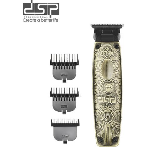(Recharge USB) Tondeuse à cheveux professionnelle avec lames en acier titane et longue durée de vie de la batterie, parfaite pour les salons de coiffure professionnels. (1/4)