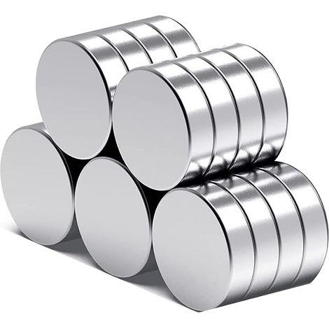 Gebildet 20pcs Aimants Ronds de 3mm × 12mm, Punaises Magnétiques, Aimants de Bureau, Aimants de Réfrigérateur Utilisés pour la Maison, les Tableaux de Bureau, les Travaux Manuels Scientifiques (1/5)