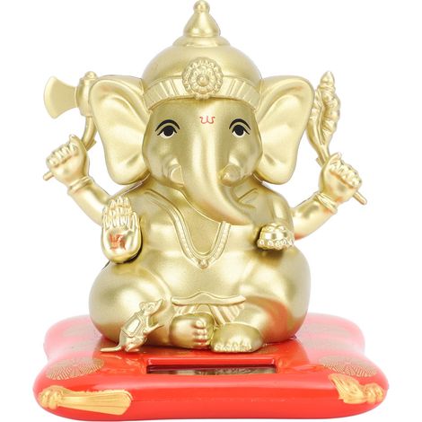 Figurine Éléphant Solaire Oscillante Jouet Écologique Danse Doré (1/5)