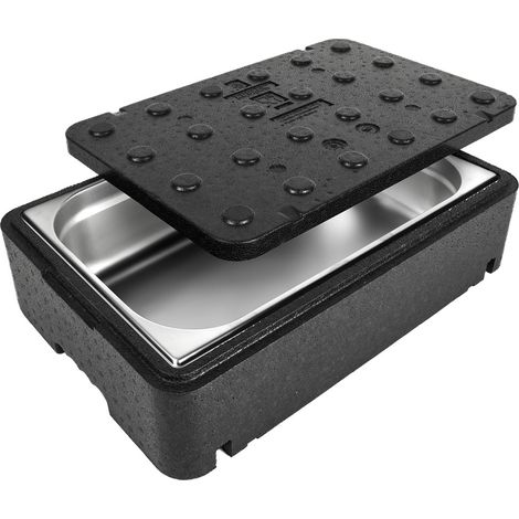 Thermobox, contenitore termico con coperchio per alimenti e medicinali, 600x400x166mm, 23L, GN1/1