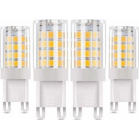 G9 Ampoule LED,5W équivalent à des Lampes Halogènes 50W,4 PCS Lampes à LED Blanc Chaud 3000K,Angle de Diffusion de 360°, AC85-220V,360LM,Non Dimmable (1/5)
