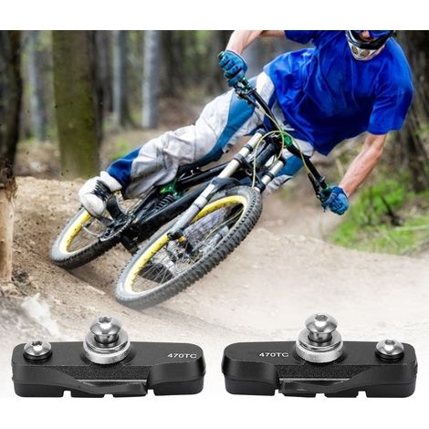 1 Paire de Patins de Frein pour Vélo de Route, Blocs de Frein Pliables pour Bicyclette, Accessoires Cyclisme Noir (1/5)