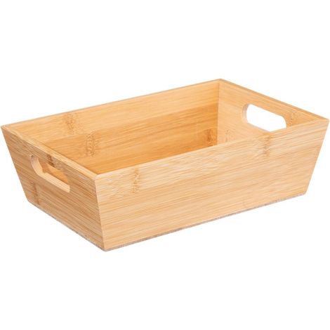 Korb rechteckig eckig 23x16cm bambus - 5five