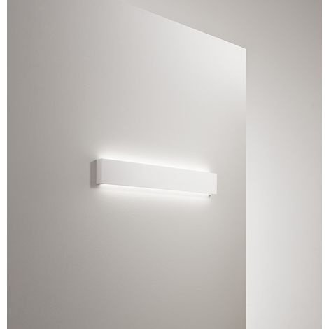 Applique Murale Led 18 W, À Peindre En Plâtre Blanc Mat, 3000K, 1 440 Lm, Diffuseur Colorable - Perenz - Blanc (1/4)
