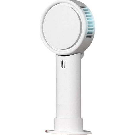 Mini-Handventilator, tragbarer Reiseventilator für Mädchen und Kinder, ideal zum Einkaufen und Wandern. Mit Trageband und abnehmbarem Standfuß. (1/5)