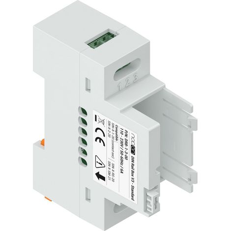 NodOn - Adattatore per guida DIN “Standard” per moduli NodOn Zigbee ed EnOcean, confezione da 5 pezzi, accessorio, quadro elettrico, compatibile con i moduli SIN-(x)-1-20, SIN-(x)-2-20, SIN-(x)-RS-20 (1/2)