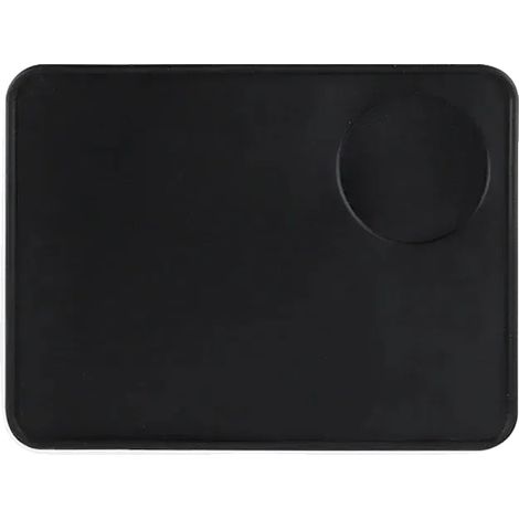 Tapete para prensar café, silicona de grado alimenticio, diseño antideslizante, estilo horizontal. (1/2)