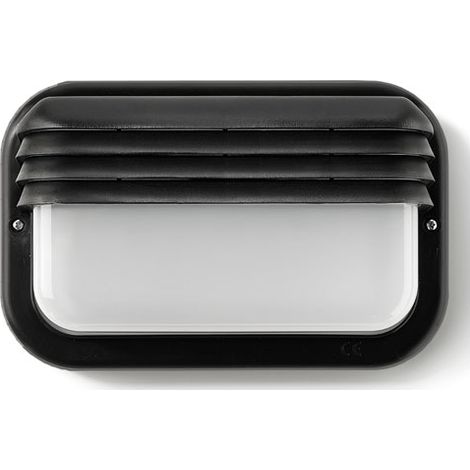 APLIQUE EXTERIOR HORIZONTAL NEGRO LED