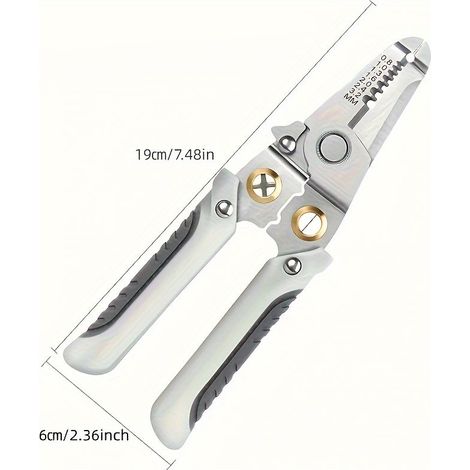 Pince multifonction robuste en acier inoxydable et dénudeur de fils — Pince coupante pour électricien de qualité industrielle (1/5)