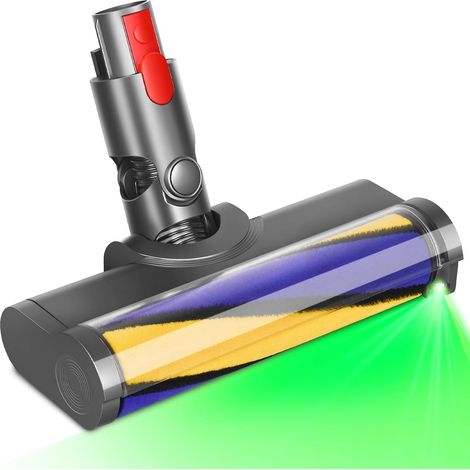 Bürste für Dyson V10 V11 V15 V7 V8, Rollenbürstenkopf für Dyson Staubsaugerzubehör, Ersatzteile mit LED-Leuchten, Turbobürste, Hartbodenreinigung (1/5)