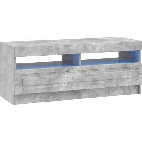 Mueble de TV LED Gris Hormigón Madera de ingeniería vidaXL (1/5)