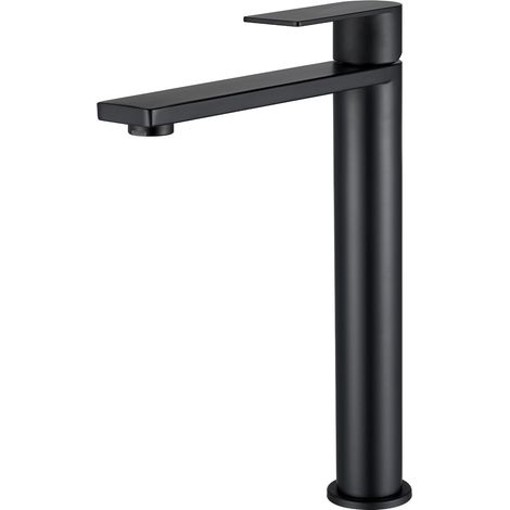 Robinet Salle de Bain Monocommande Inox avec Bec Hauteur 24 cm (1/5)