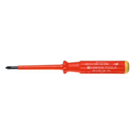 PB Swiss Tools Schraubendreher, für Phillips, SwissGrip vollisoliert, Kreuzschlitzgröße 1