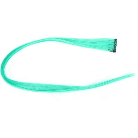 Extensions de cheveux clipsables vert vif pour cosplay, fêtes et déguisements (1/5)