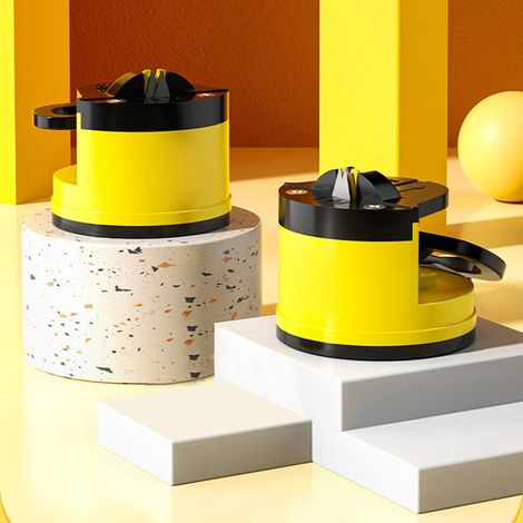 Automatischer Messerschärfer in niedlichem gelbem Enten-Design mit Saugnapf für die Küche, zeitsparend, 1 Stück (1/5)