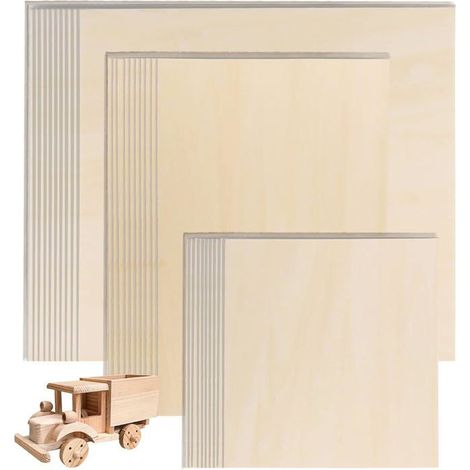 Lot De 10 Feuilles De Tilleul De 30X20,1X0,3Cm,Fines Planches De Contreplaqué Naturel Brut Pour La Fabrication De Modèles,La[CA335] (1/5)