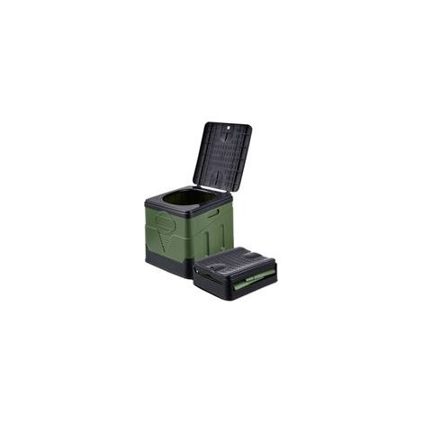 Toilette portable pour le camping Toilette pliante pour adultes avec couvercle Toilette pliante pour voiture Toilette portable pliante Seau sanitaire pour hommes femmes en voyage dans les embouteillag (1/5)