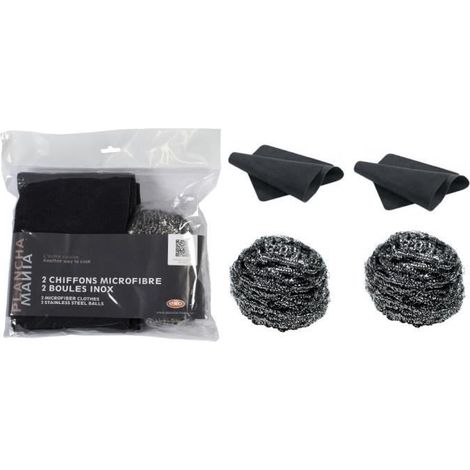 Kit de nettoyage chiffons microfibre et boules ... (1/3)