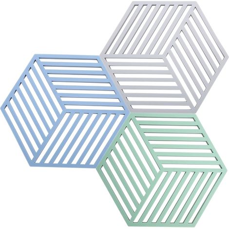 3 protège-casseroles et protège-poêles en silicone, antidérapants, résistants à la chaleur, pour plans de travail en granit ou quartz, tables en bois (1/5)