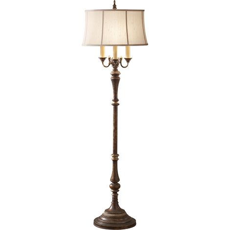Elstead Gibson - Lampadaire à 4 ampoules, brun antique, E27 (1/7)