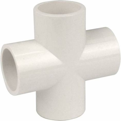 10 Stück 4-Wege-20-mm-PVC-Kreuzverbinder für den robusten Gewächshausrahmenbau (1/3)