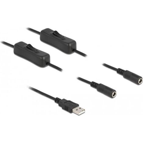 DELOCK 86797 CABLE DE ALIMENTACIÓN NEGRO 1 M USB A (1/2)