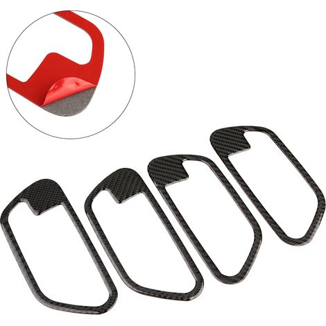 4-teiliges Set Türgriff-Aufkleber in Carbonfaser-Optik für BMW 3er und 4er (Baujahre 2013–2019) (1/5)