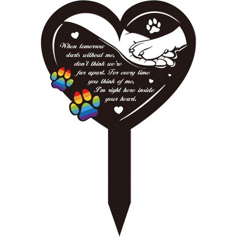 Décorations funéraires pour cimetière, Pont Arc-en-ciel, Cadeaux commémoratifs pour chiens, Marqueurs funéraires pour animaux de compagnie (1/5)