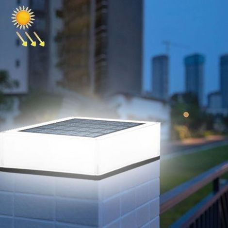 TS-S5306 Lampe solaire extérieure pour clôture, étanche IP68, éclairage de pelouse et de jardin-AquaForge