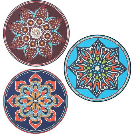 Lot de 3 tapis isolants thermiques en silicone pour protéger votre table à la maison (1/5)