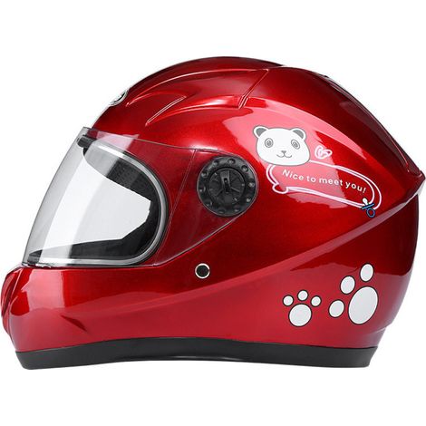 Casque de moto pour enfants, casque de scooter, casque jet, casque de motocross en thermoplastique, casque de protection