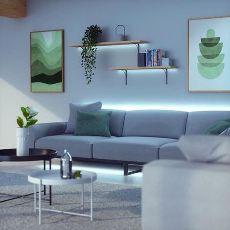 Bande LED RGB - 2 m - Alimentation Secteur - Pour Éclairage Intérieur - 1 Pièce (1/3)