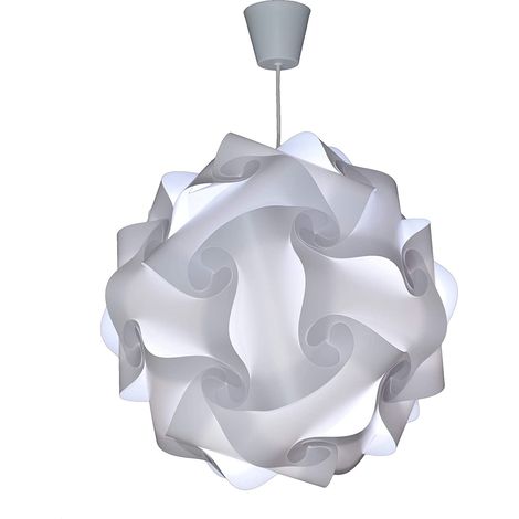Tinor – Lampada a sospensione Ø 30 cm – Paralume in polipropilene infrangibile – Cavo regolabile da 60 cm – Compatibile con lampadine LED E27 da 12W (1/5)