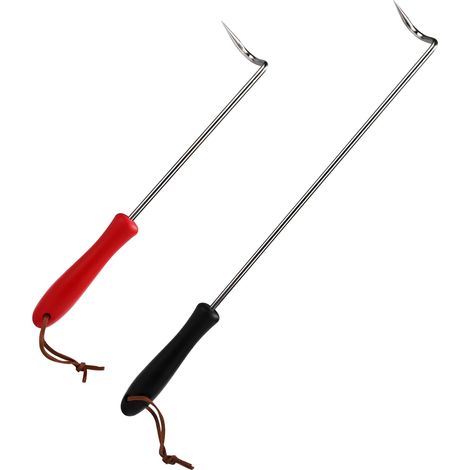 Crochet à viande pour emballages, crochets pour retourner les aliments, grille de barbecue en acier inoxydable, compatible avec les grils, accessoires de cuisine - AquaForge (1/5)