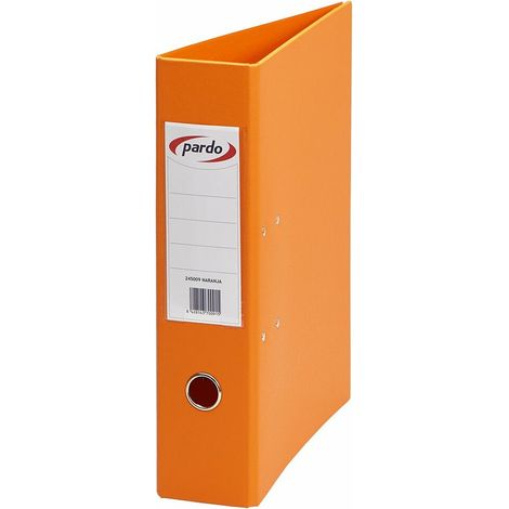 ARCHIVADOR PARDO PLAST.EX.Fº 70 NARANJA (1/2)